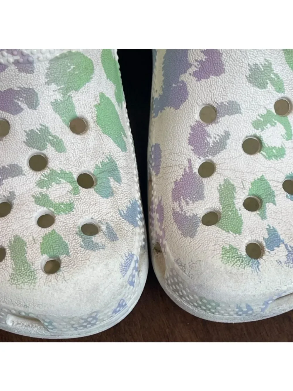 Crocs Classic Out of This World II Clogs Toddler Size 10 Colorful Leopard Print
